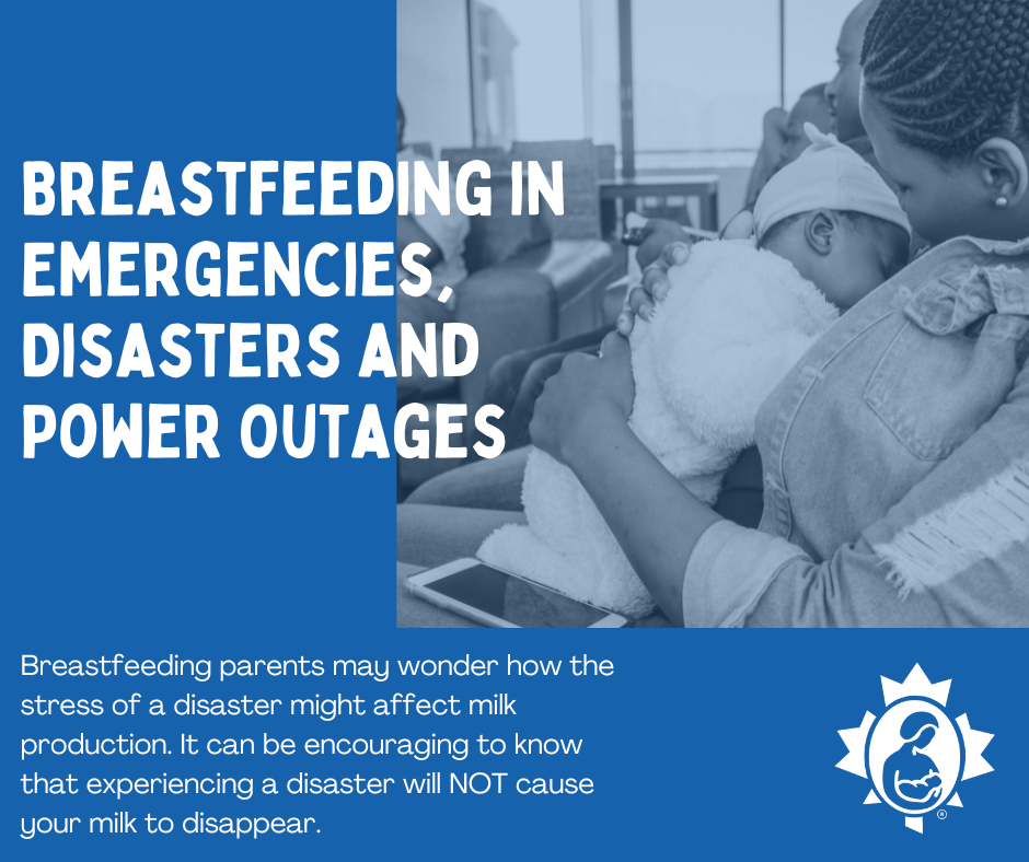 Breastfeeding during a disaster