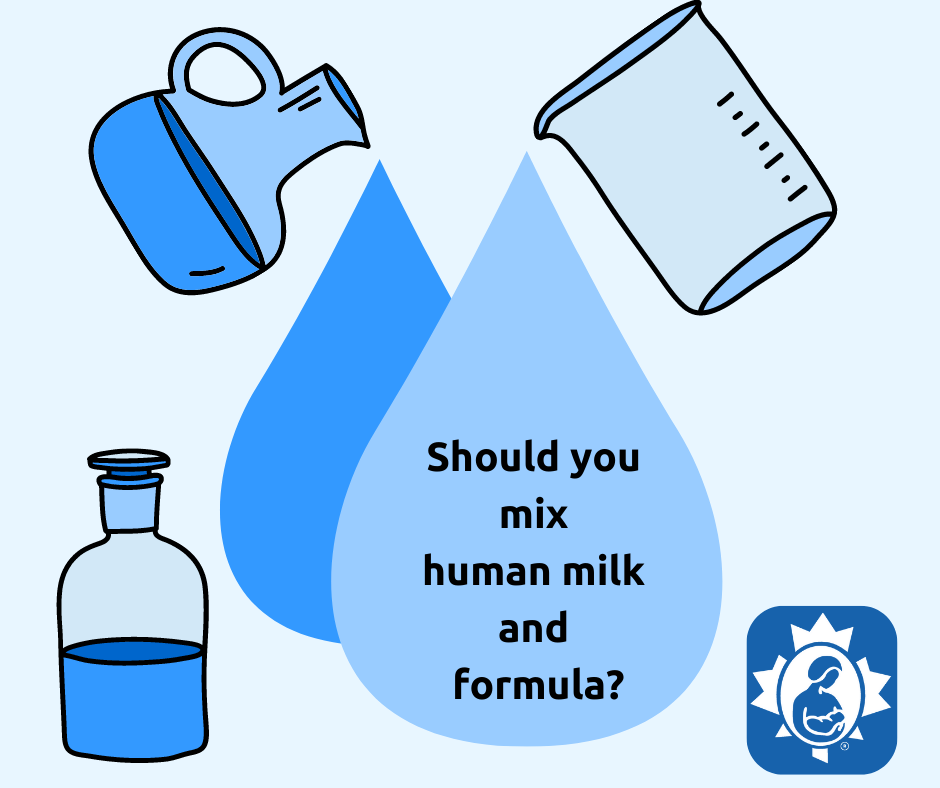 Mix formula and human milk