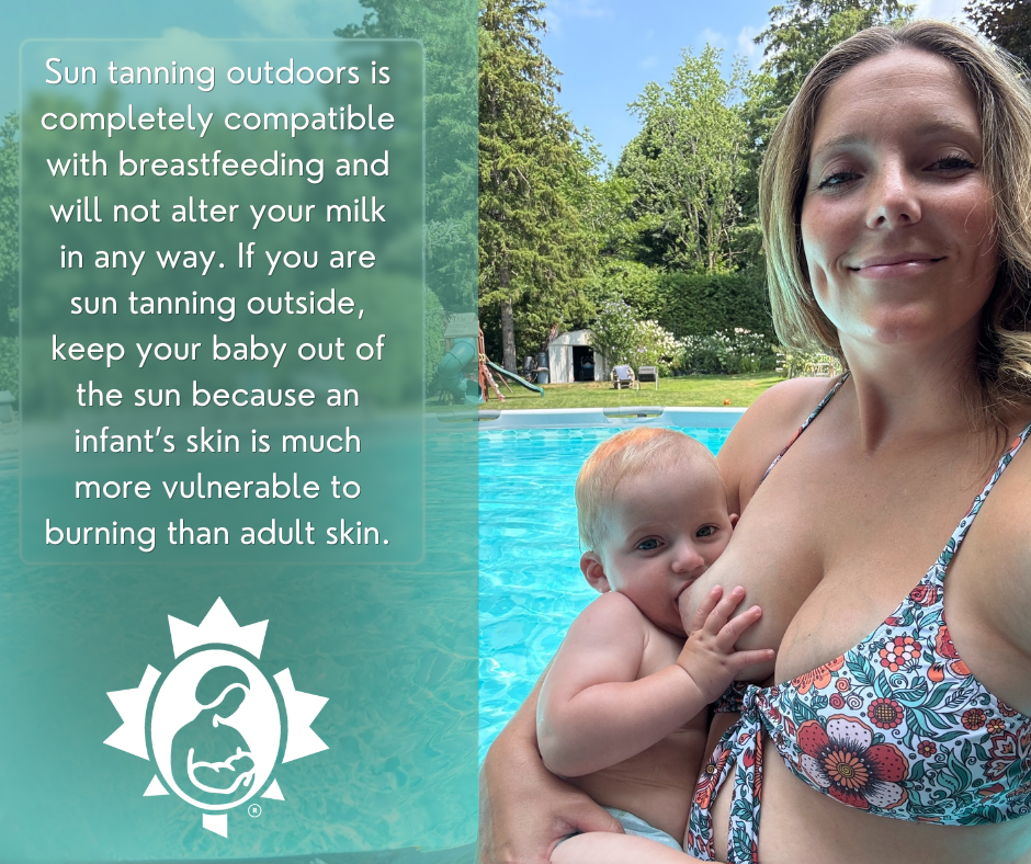 Tanning and breastfeeding